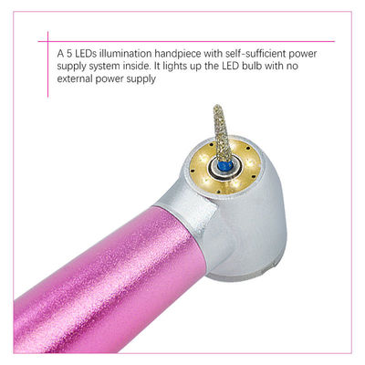 5つのLEDの軽い陶磁器軸受けとの5水スプレー歯科高速Handpiece