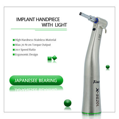 角度に対して光学取り外し可能な歯科インプラントのHandpiece 20-1の減速繊維