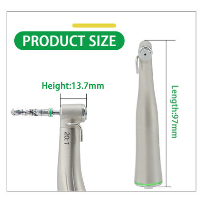 角度に対して光学取り外し可能な歯科インプラントのHandpiece 20-1の減速繊維