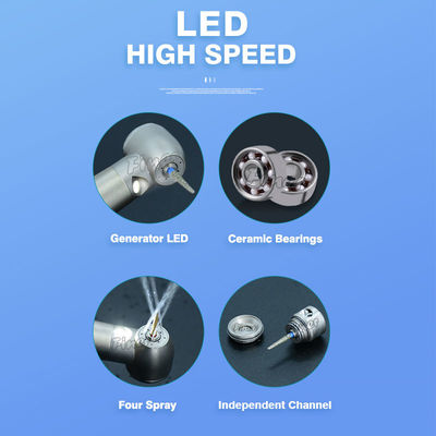歯科 機器 高速タービン 歯科 急速 ハンドピース 発電機付き LEDライト